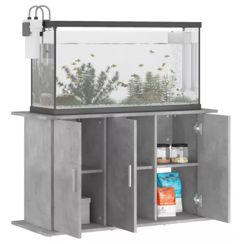  betonszürke szerelt fa akváriumi állvány 101x41x58 cm