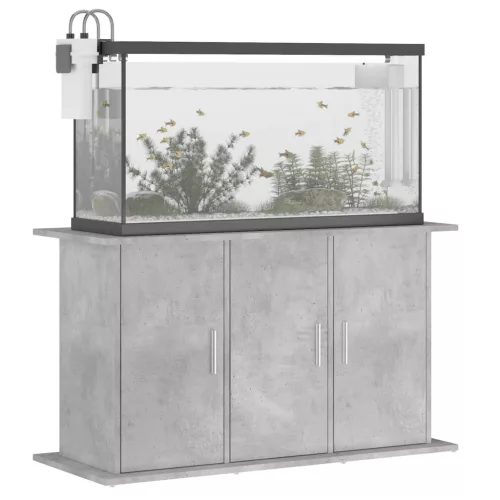  betonszürke szerelt fa akváriumi állvány 101x41x58 cm