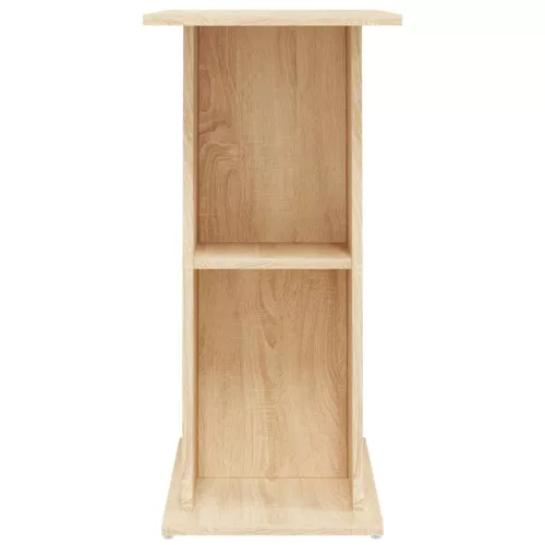  sonoma tölgy színű szerelt fa akváriumi állvány 75x36x72,5 cm