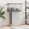  betonszürke szerelt fa akváriumi állvány 75x36x72,5 cm