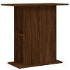  barna tölgy szerelt fa akváriumtartó állvány 75x36x72,5 cm