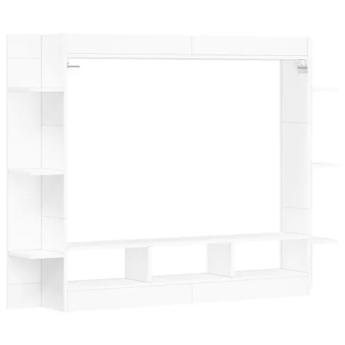  fehér szerelt fa TV-szekrény 152 x 22 x 113 cm