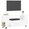  fehér szerelt fa TV-szekrény 102x34,5x43 cm