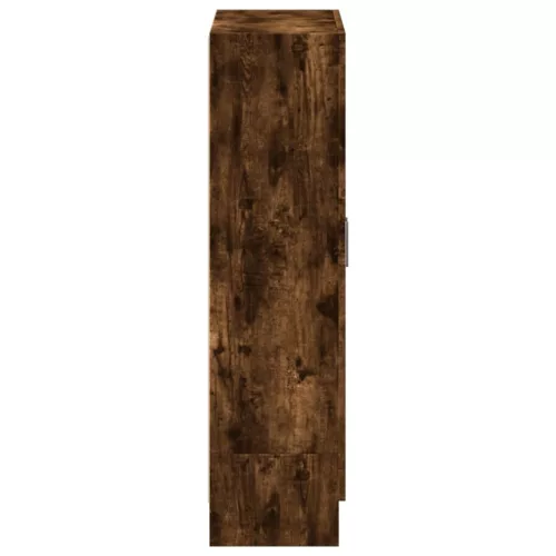  füstös tölgy színű szerelt fa könyvszekrény 82,5x30,5x115 cm