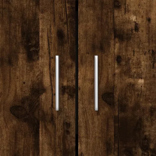  füstös tölgy színű szerelt fa könyvszekrény 82,5x30,5x115 cm