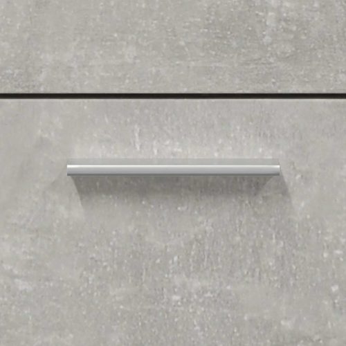  betonszürke szerelt fa fürdőszobaszekrény tükörrel