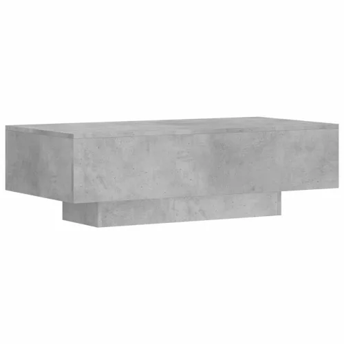  betonszürke szerelt fa dohányzóasztal 100x49,5x31 cm