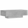  betonszürke szerelt fa dohányzóasztal 100x49,5x31 cm