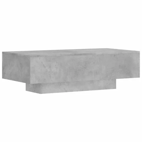  betonszürke szerelt fa dohányzóasztal 100x49,5x31 cm