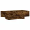  füstös tölgy színű szerelt fa dohányzóasztal 100x49,5x31 cm