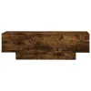  füstös tölgy színű szerelt fa dohányzóasztal 100x49,5x31 cm