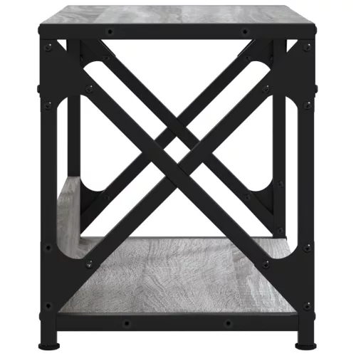  2 szintes szürke sonoma színű nyomtatóállvány 44 x 26 x 31,5 cm