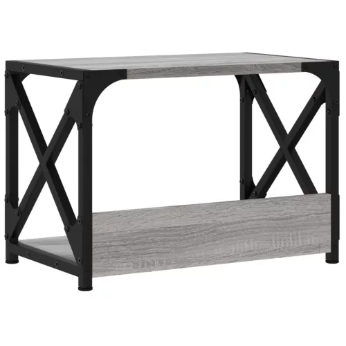  2 szintes szürke sonoma színű nyomtatóállvány 44 x 26 x 31,5 cm