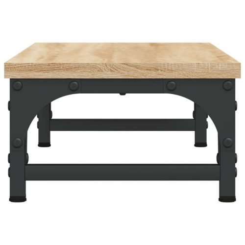  sonoma-tölgyszínű szerelt fa monitorállvány 55 x 23 x 14 cm