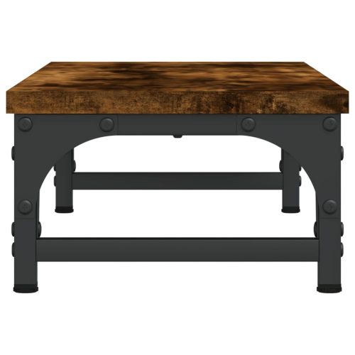  füstös tölgy színű szerelt fa monitorállvány 55 x 23 x 14 cm