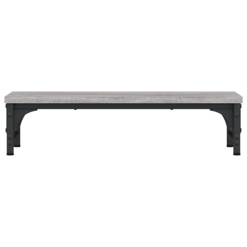  szürke sonoma színű szerelt fa monitorállvány 55 x 23 x 14 cm
