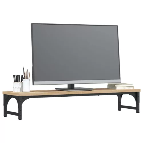  sonoma tölgy színű szerelt fa monitorállvány 85 x 23 x 14 cm