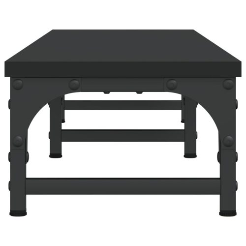  fekete szerelt fa monitorállvány 105 x 23 x 15,5 cm