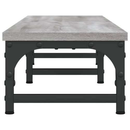  szürke sonoma színű szerelt fa monitorállvány 105x23x15,5 cm