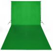 VID Hordozható zöld pamut fotóháttér 600x300 cm