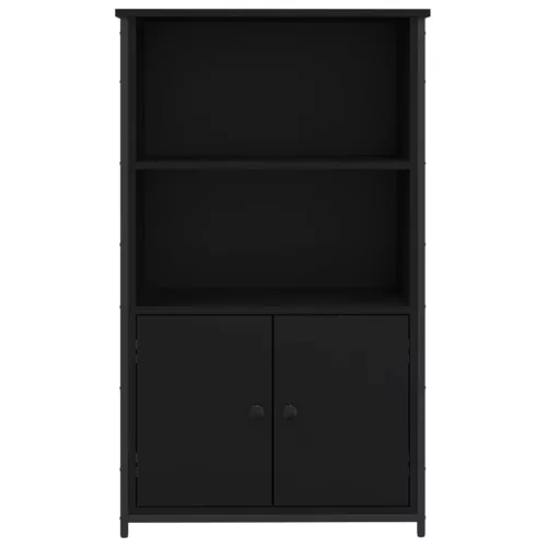  fekete szerelt fa magasszekrény 62 x 32 x 103,5 cm