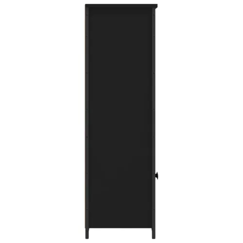  fekete szerelt fa magasszekrény 62 x 32 x 103,5 cm