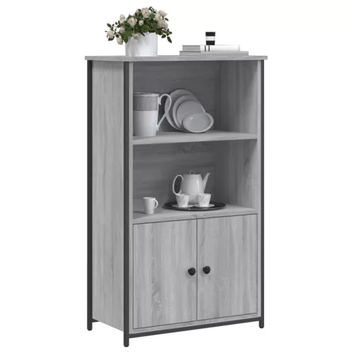  szürke sonoma szerelt fa magasszekrény 62 x 32 x 103,5 cm