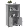  szürke sonoma szerelt fa magasszekrény 62 x 32 x 103,5 cm