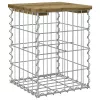  impregnált fenyőfa gabion kerti pad 33 x 31 x 42 cm