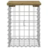  impregnált fenyőfa gabion kerti pad 33 x 31 x 42 cm
