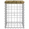  impregnált fenyőfa gabion kerti pad 33 x 31 x 42 cm