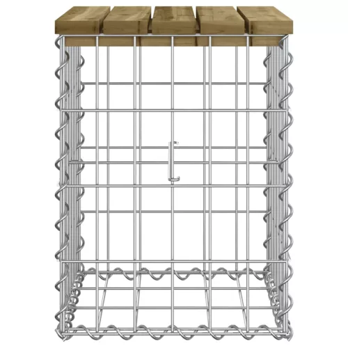  impregnált fenyőfa gabion kerti pad 33 x 31 x 42 cm