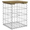  impregnált fenyőfa gabion kerti pad 33 x 31 x 42 cm