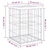  impregnált fenyőfa gabion kerti pad 33 x 31 x 42 cm