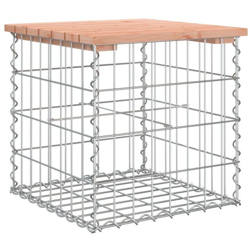  tömör duglászfenyő gabion kerti pad 43x44x42 cm