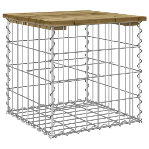  impregnált fenyőfa gabion kerti pad 43 x 44 x 42 cm