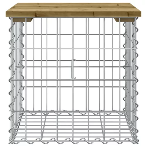  impregnált fenyőfa gabion kerti pad 43 x 44 x 42 cm