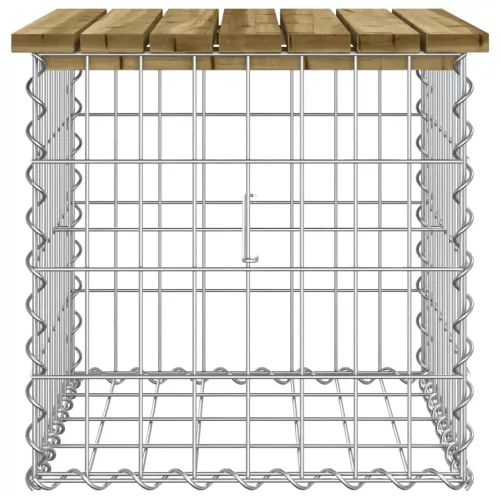  impregnált fenyőfa gabion kerti pad 43 x 44 x 42 cm