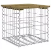  impregnált fenyőfa gabion kerti pad 43 x 44 x 42 cm