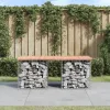  tömör duglászfenyő gabion kerti pad 103x44x42 cm