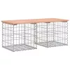  tömör duglászfenyő gabion kerti pad 103x44x42 cm