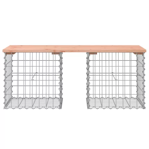  tömör duglászfenyő gabion kerti pad 103x44x42 cm