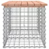  tömör duglászfenyő gabion kerti pad 103x44x42 cm