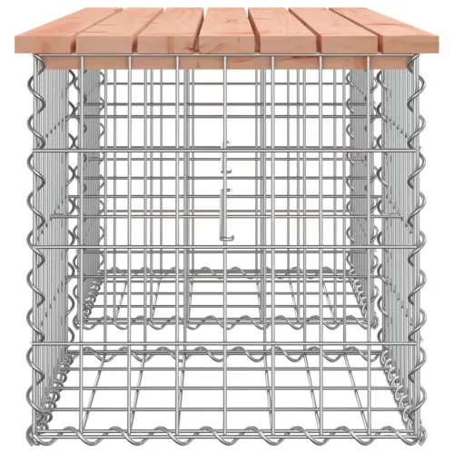  tömör duglászfenyő gabion kerti pad 103x44x42 cm