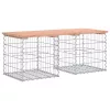  tömör duglászfenyő gabion kerti pad 103x44x42 cm