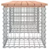  tömör duglászfenyő gabion kerti pad 203x44x42 cm