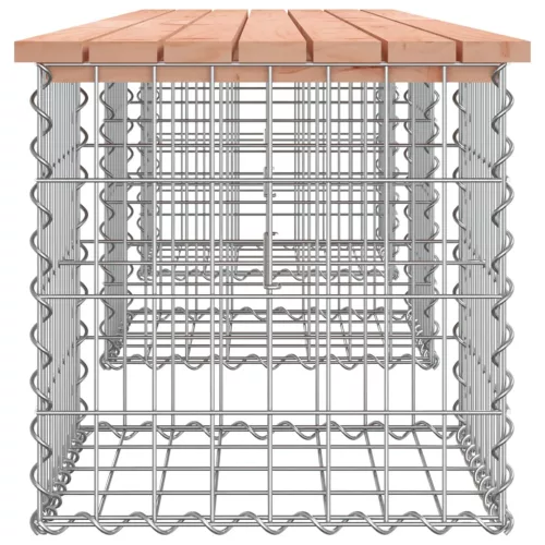  tömör duglászfenyő gabion kerti pad 203x44x42 cm