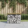  tömör impergnált fenyőfa gabion kerti pad 63 x 31,5 x 42 cm
