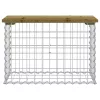  tömör impergnált fenyőfa gabion kerti pad 63 x 31,5 x 42 cm