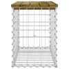  tömör impergnált fenyőfa gabion kerti pad 63 x 31,5 x 42 cm